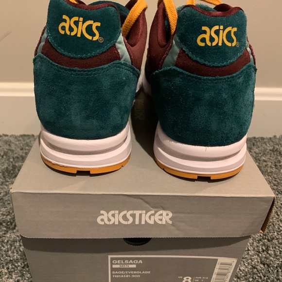 Asics GelSaga Sage/Everglade, US Men 8 - Picture 5 of 8